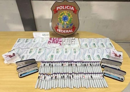 Passageiro &eacute; flagrado com 140 canetas emagrecedoras em aeroporto de Ponta Por&atilde;