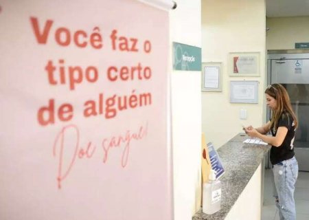 Doa&ccedil;&otilde;es caem 70% e Hemosul faz apelo por volunt&aacute;rios antes do feriado